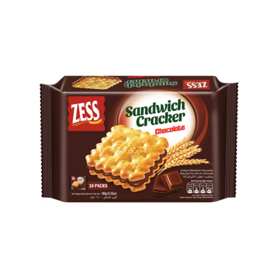 ZESS SANDWICH CRACKER CHOCOLATE 180G