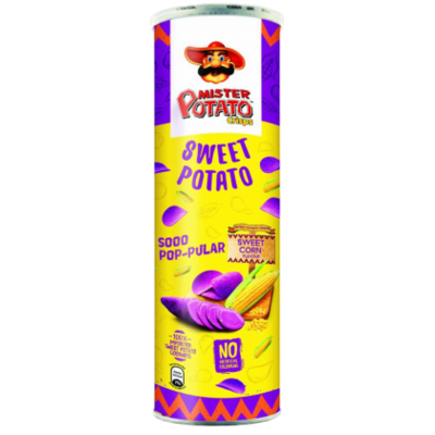 MISTER POTATO CRISPS 118G SWEET POTATO SWEET CORN