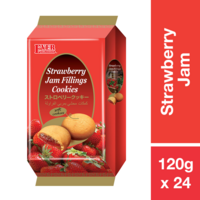 ED STRAWBERRY JAM FILLING COOKIES 120G