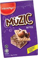 MUNCHYS MUZIC CHOCOLATE WAFER BITES 90G