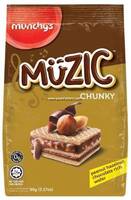 MUNCHYS MUZIC HAZELNUT WAFER CHUNKY 90G