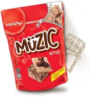 MUNCHYS MUZIC CHOCOLATE WAFER BITES 180G