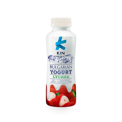 KIN BULGARIAN YOGURT DRINK LYCHEE 200ML