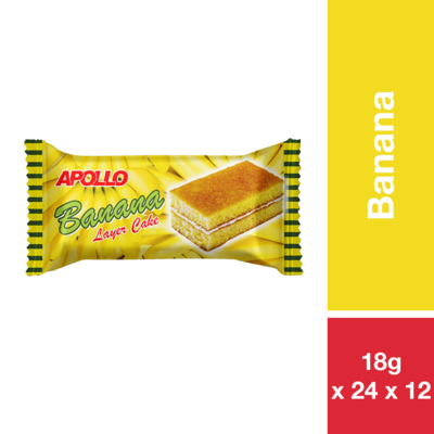APOLLO LAYER CAKE BANANA 18G