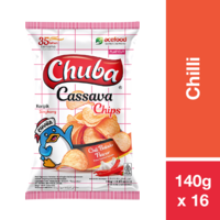 CHUBA CASSAVA CHIPS CHILLI 140G