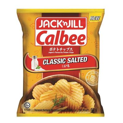 JACKNJILL CALBEE POTATO CHIPS CLASSIC SALTED 60G