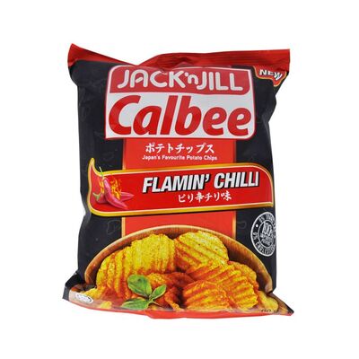 JACKNJILL CALBEE POTATO CHIPS FLAMIN' CHILI 60G